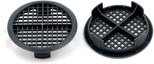 25 Number Timloc Anthracite Grey Plastic Round Eaves Fascia Soffit Push in Roof Vent Airflow Ventilator 70mm 23/4 Dia