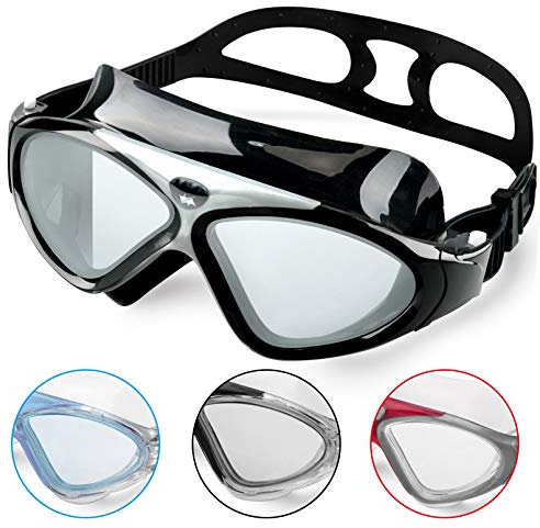 Winline Schwimmbrille Erwachsene Kinder Anti Fog Ohne Leakage deutlich Anblick UV Schutz, Professional Schwimmbrille für Herren Damen Jungen Mädchen