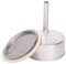 Sanfor - Repuesto completo cafetera 3 tazas | Embudo + junta + filtro para cafetera de aluminio| Repuesto cafetera aluminio 3 tazas| Recambio cafetera aluminio