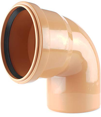KG Bogen 67° PP Formteil Winkelstück Abwasserrohr orange DN 110