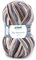 Gründl Wolle Big Mamma Print - XXL Wolle zum Stricken - Großknäuel 400 g / 1040 m - Wolle Farbverlauf aus 100 % Polyacryl - Graphit-grau-beige-kamel-teddy-weiß