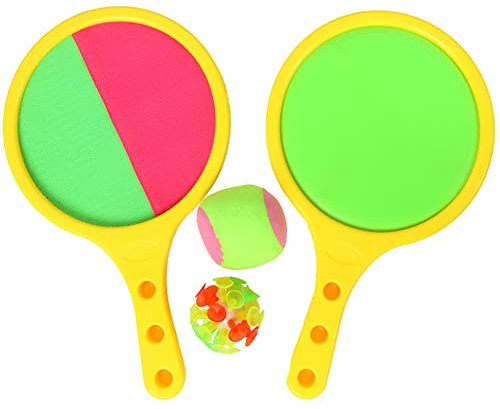 EQLEF Klettballspiel für Kinder, Klett-Self-Stick-Schläger-Wurf- und Fang-Sportspielset Sand Beach Toys for Kids Presents Set