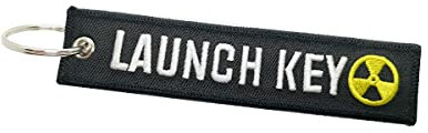 Streetculture LAUNCH KEY Nylon Schlüsselanhänger Jet Tag langlebig und robust - Lanyard Schlüsselband Keychain