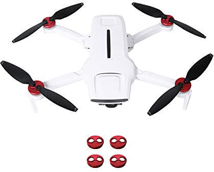 Fututech 4 Stück Schutzdeckel aus Aluminiumlegierung für Motor FIMI X8 Mini Schutzhülle Schutzkappe Zubehör Drohne (rot)