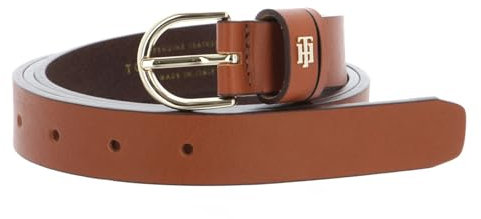 Tommy Hilfiger Damen TH Timeless 2.5 Curve Gürtel, Cognac, 110 cm