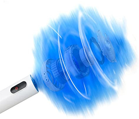 Plumeau électrique, Brosse à épousseter électrique à Main, collecteur de poussière sans Fil Rotatif à 360 ° pour Nettoyer Les stores, Les Voitures, Les lumières, Les vases (Blanc)