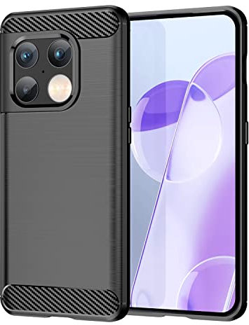 TingYR Coque pour OnePlus 10 Pro, Housse Silicone Ultra Mince, TPU Silicone, Anti Rayure, Anti Chute, Durable, Housse Étui pour OnePlus 10 Pro Smartphone.(Noir)