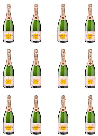 Veuve Clicquot Brut Rosé Champagne - Pack of 12 | 12.5% ABV