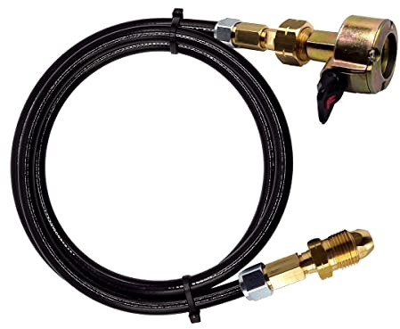 LPG 27mm Clip On Patio Adapter Gas Cylinder Filler Set With UK POL Gas Bottle Adaptor For Filling Empty Gas Bottles 3 Meter