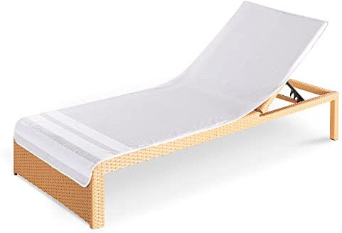 JEMIDI Toalla para Tumbona - Funda de Rizo para colchoneta de Hamaca Exterior de Playa Piscina jardín Camping - Apta para Lavadora - 75 x 200 cm