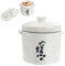 Tomaibaby Stew Pot with Lid, Non-stick Ceramic Casserole Soup Bowls with Handles, Double-Ear Soup Pots for Home Kitchen Cooking Stew Noodles Bird's Nest