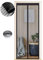 Zanzariera Magnetica per Porte 150 x 250 cm, Tenda Magnetica Zanzariera Porta, Nessun Attrezzo Richiesto, Facile da Installare, Adatto a Bambini e Animali Domestici, Strisce Nere
