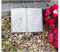 Radami Buch mit 3D Kreuz Gedenkstein Grabbuch Grabschmuck Grabdeko weiß ca.800g