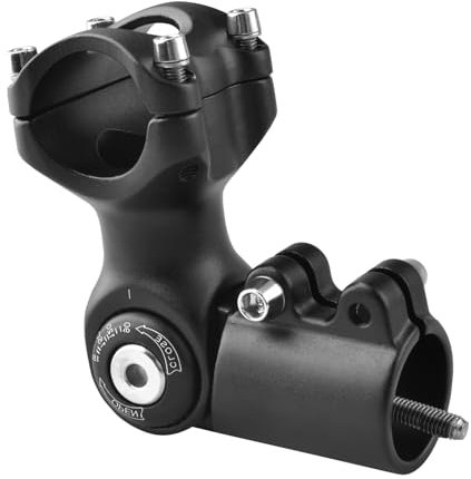 Azarxis Vorbau 0-90 Grad 25.4 31.8mm Einstellbare Lenkervorbau, Fahrradlenker für Mountainbike Rennrad BMX MTB (31.8 x 60mm)