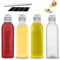 RICHSUM 300ML Set di Bottiglie a Pressione, Tappo in Silicone con Valvola a Non Ritorno con Penna per Segnare e Etichetta, Ideali per Salse, Olio d'Oliva, Ketchup(4 Pezzi)