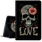 Skull Loves Rose Custodia per Samsung Galaxy Tab A8 10,5 pollici 2022, antiurto in pelle PU pieghevole custodia sottile con funzione sleep/wake automatica per Galaxy Tab A8 2022 modello