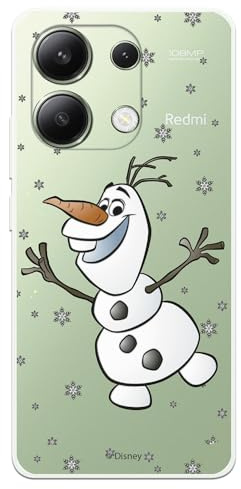 Schutzhülle kompatibel mit Xiaomi Redmi Note 13 4G, offizielles Disney-Olaf, transparent, flexibel, aus Silikon, offizielles Lizenzprodukt von Frozen