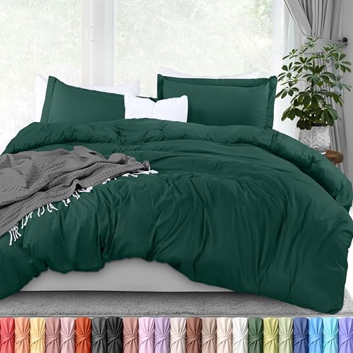 Utopia Bedding 3-teiliges Bettwäsche-Set mit Reißverschluss, King-Size, 1 Bettbezug mit 2 Kissenbezügen, ultraweiche gebürstete Mikrofaser, 264 x 228 cm, King-Size