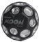 Sunflex® x Waboba® Moon Ball Dark Side Silber | Springball | Springender Gummiball | Spielball | Ballkrater Erzeugen knallendes Geräusch | Leicht Greifbar | Flummies für Kinder | Bouncing Ball