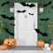AUAUY Halloween Autocollants de Fenêtre, 120 Pièces Sticker Chauve Souris, Bricolage Chauves Souris 3D Deco Halloween, 4 Tailles Gothiques Décalcomanies Murales