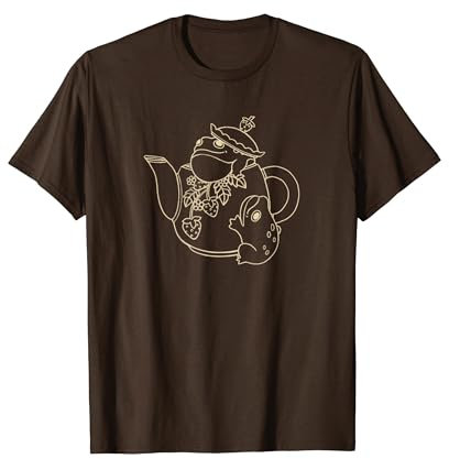 Crapauds dans une théière avec des fraises T-Shirt