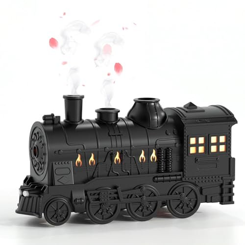Aromatherapy Diffuser with Colorful Night Light for Bedroom, Essential Oil Diffuser for Home, Train Cool Mist Humidifier, Air Humidifier Diffuser Train Diffuser with Remote Control
