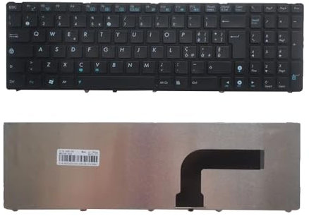 Tastiera sostitutiva del notebook è adatta per Asus K52 K52F K52DE K52D K52JB K52JC K52JE K52J K52JR K52N A72 A72D A72F A72J N50 N50V Layout in Italia Nessuna retroilluminazione