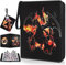 9 Pockets Card Binder about 1080 Pockets Waterproof PU Leather trading card binder Extra Large Card Album Holder with Removable Sleeves (kc-2)