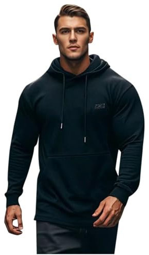 JokeLomple Hoodie Herren Reißverschluss - Tops Outdoor Warm Freizeitjacke Übergangsjacke mit Zwei Taschen Oversize Kapuzen Pullover Sweatjacke Lässige Kapuzenpullover Herren Soft Langarm Winter