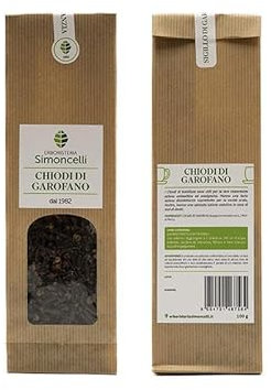 Tisana Chiodi di Garofano 100 grammi - Erboristeria Simoncelli - Infuso Antisettico con Chiodi di Garofano per la Cavità Orale e il Mal di Denti