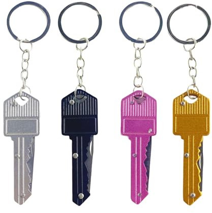 GUTERTOP Schlüsselanhänger Messer, Mini Taschenmesser Schlüsselanhänger, Multifunktionswerkzeug Key Knife als Brieföffner Oder Paketmesser Geeignet Täglichen Gebrauch