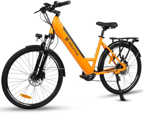 Molicycle R1 E-Bike Damen 26 Zoll Tiefeinsteiger Elektrofahrrad mit 36V 14.5Ah Akku, 25 km/h und 110Km Reichweite, Hydraulische Bremsen, 7-Gang Ebike für Erwachsene