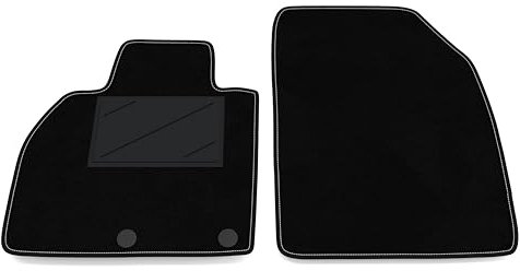 Auto-Fußmatten Kit nur vorne 2 Stück kompatibel mit Renault Scenic 3 – Grand Scenic 2009-2017 | Set 2 Teppiche vorne nach Maß in Teppich