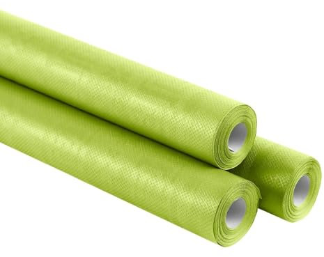 Tovaglia di Carta Rotolo per Feste Impermeabile in Tessuto Damascato, Tovaglia Carta Rotolo Resistente allo Strappo, Tovaglia Usa e Getta Monouso Previene le Macchie (Verde Anice, 7 metri (1 rotolo))