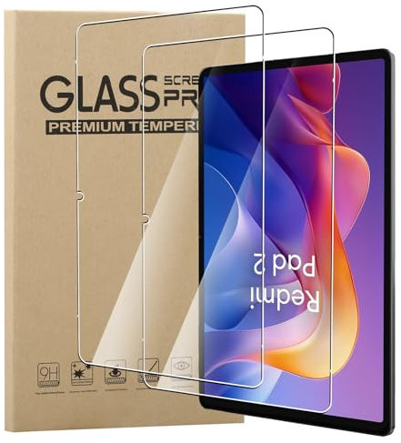 MEMELOKA Verre Trempé pour Xiaomi Redmi Pad 2 4G/Redmi Pad 2 Wifi 11 Pouces, 2 Pièces 9H Dureté [Anti-Rayures][Sans Bulles][Haute Définition] Protection Écran