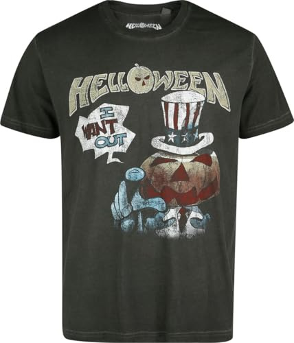 Helloween I Want Out Männer T-Shirt anthrazit Band-Merch, Bands