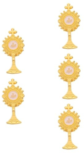 Cabilock 5pcs First Communion Keepsake Chalice Brooch Pin Religious Lapel Pin for Holy Communion Accessories
