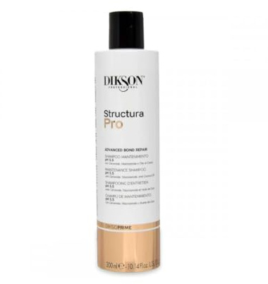 Dikson Structura Pro Shampoo für Alkalinhaltung, 300 ml, pH 5,5, professionelle Wiederaufbau-Behandlung, fortschrittliche Formel