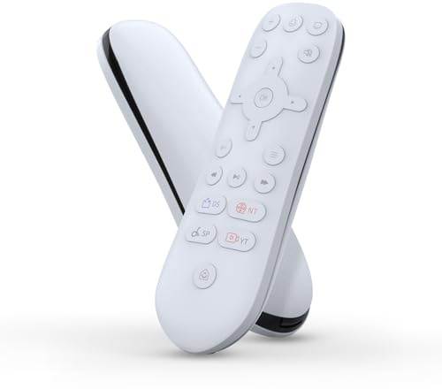 JOYTORN Mando a distancia multimedia PS5, control remoto sensible para consolas de juegos P5 (sin batería), compatible con reproducción de transmisión y control de volumen de TV