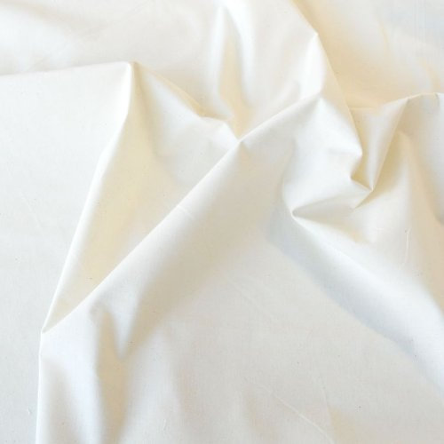 TOLKO Nessel Natur ROH-Baumwolle | 2,35 m breit | für preiswerten Sonnenschutz Dekostoff Gardinenstoff | zum Nähen Dekorieren Bemalen für Hochzeit Party Meterware Baumwollstoffe (Natur Beige)