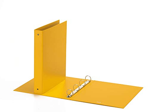 Favorit 400051159, Ordner mit vier runden Ringen, Format 22 x 30 cm, Gelb