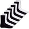 Footstar EVERYDAY! 10 PAAR Damen Herren Socken - Schwarz-Weiss 35-38