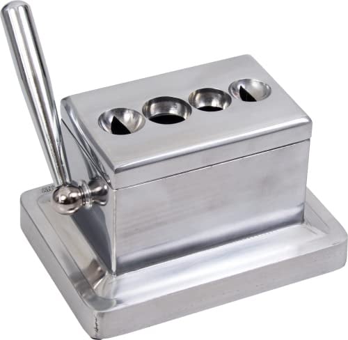 The Big Easy Tobacco Co. Coupe-cigares de Table avec Finition brossée pour bagues de Calibre 52 et 60