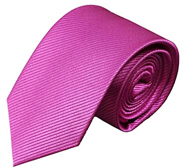 PB Pietro Baldini Cravate homme 100% soie - Fabriquée à la main en Italie - Cravates en soie hommes - rose