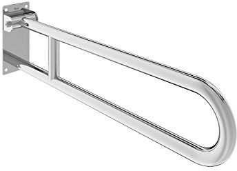 Roca Access Comfort Asa de baño abatible 80, Acero Inoxidable, Plateado, 80x22x10 cm , A816933001