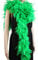 80 Gramm, 2 Yards lange Truthahn-Chandelle-Federboa, 10 Farben, ideal für Party, Hochzeit, Halloween-Kostüm, Weihnachtsbaumdekoration (grün)
