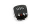 Skoda 5E0713146C Plakette 4x4 Schaltknauf Automatik Blende Clip Abdeckung chrom/schwarz