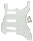 IKN 11-Loch SSS Style ST Gitarre Pickguard Scratchplate für USA/Mexican Made Standard ST Modern Style E-Gitarren Part, 3-lagig Elfenbein Weiß