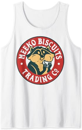 Disney Pocahontas Meeko Biscuits Trading Co Logo Tank Top