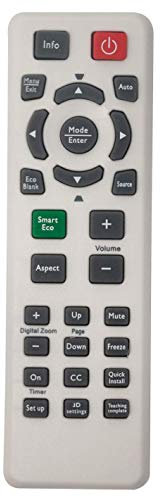 VINABTY Télécommande pour Benq projecteur W1080ST ts537 W1070 MX570 MX518 TW535 TW533 TH682ST TH681 TH535 MS527P MS527 MS524 LW21 LX20 MS506 MX528 MH530 MX816ST MW817ST MX815ST